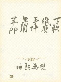 苹果手机下载app用什么软件