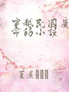 穿越民国广西革命的小说