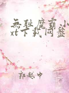 无耻魔霸小说txt下载网盘