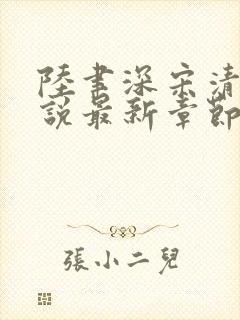 陆聿深宋清越小说最新章节免费阅读