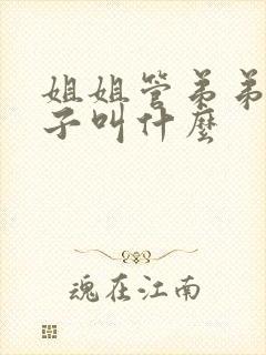 姐姐管弟弟的儿子叫什么