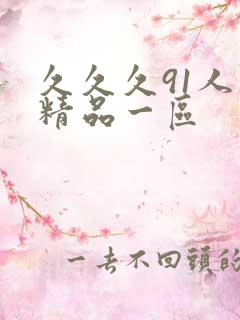 久久久91人妻精品一区