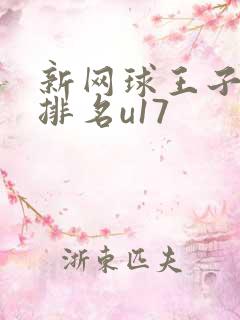 新网球王子实力排名u17