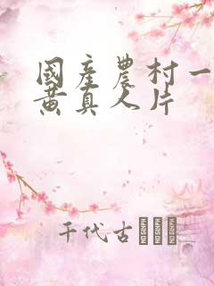 国产农村一级特黄真人片