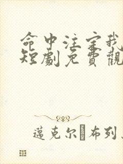 命中注定我爱你短剧免费观看全集