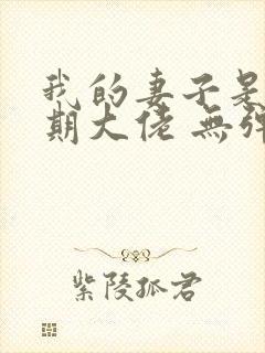 我的妻子是大乘期大佬 无弹窗