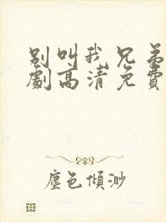 别叫我兄弟电视剧高清免费观看