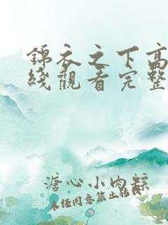 锦衣之下高清在线观看完整版免费