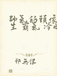 帅气的头像 男生 霸气 冷酷二次元