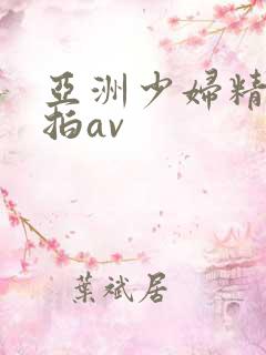 亚洲少妇精品自拍av