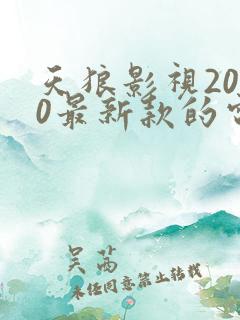 天狼影视2020最新款的电视剧