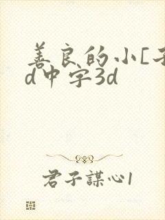 善良的小[子hd中字3d