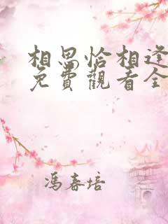 相思恰相逢短剧免费观看全集