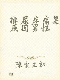 排尿疼痛是什么原因男性