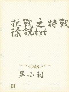 抗战之特战兵王徐锐txt