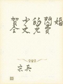 贺少的闪婚暖妻全文免费