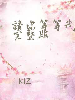 请你等等我原唱完整版