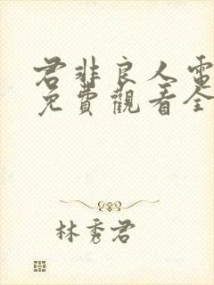 君非良人电视剧免费观看全集高清