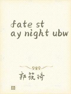 fate stay night ubw番剧版