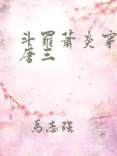 斗罗萧炎穿越成唐三