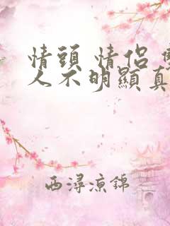 情头 情侣 双人不明显真人