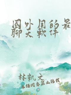 国外用的最多的聊天软件