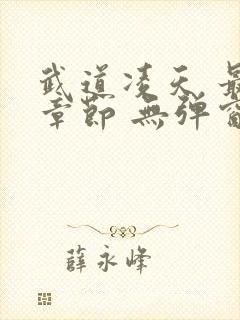 武道凌天 最新章节 无弹窗