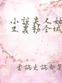 小说夫人她马甲又轰动全城了灵小哥电子书