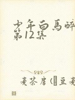 少年白马醉春风第12集