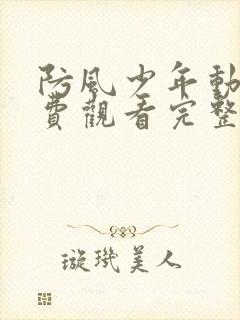 防风少年动漫免费观看完整版