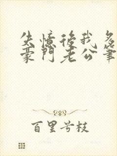 失忆后我多了个豪门老公笔趣阁