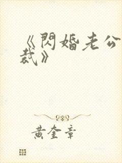 《闪婚老公是总裁》