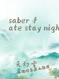 saber fate stay night