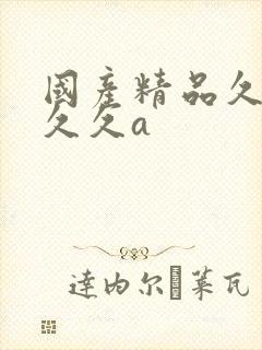 国产精品久久久久久a