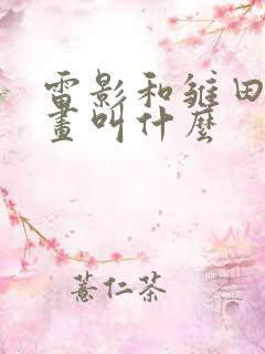 雷影和雏田的漫画叫什么