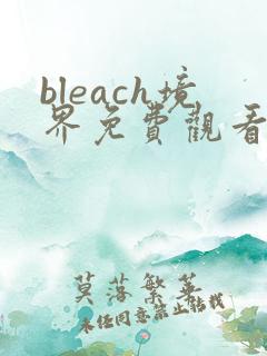 bleach境界免费观看全集完整版高清