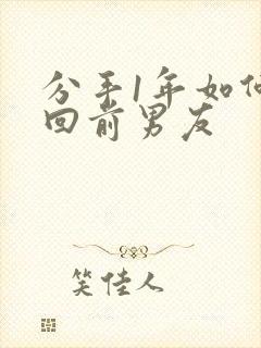 分手1年如何挽回前男友