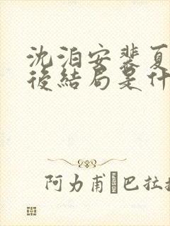 沈泊安裴夏沫最后结局是什么