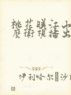 桃花映江山在什么卫视播出