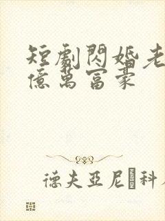 短剧闪婚老公是亿万富豪