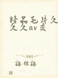 精品毛片久久久久久av爽