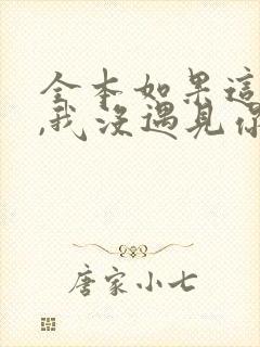 全本如果这一秒,我没遇见你