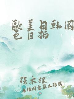 欧美日韩国产黄色自拍