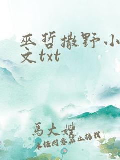 巫哲撒野小说原文txt