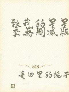 致我的星星第一季无删减版