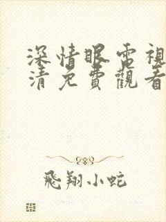 深情眼电视剧高清免费观看全集