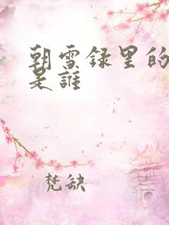 朝雪录里的燕泽是谁