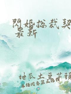 闪婚总裁契约妻 最新