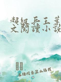 超级兵王叶谦全文阅读小说