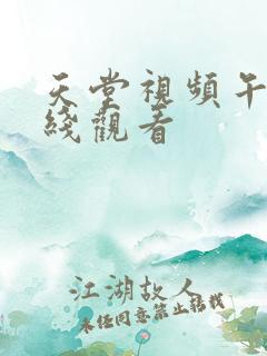 天堂视频午夜在线观看